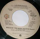 7inch Vinyl Single - Lauren Wood - Breakin' Too Many Hearts (Remix)