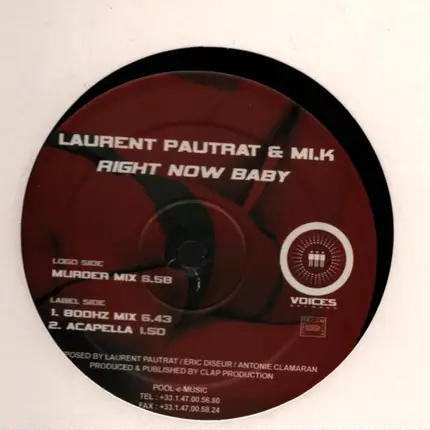 Laurent Pautrat & Mi K. - Right Now Baby