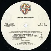 LP - Laurie Anderson - Selections From United States Live - Promo