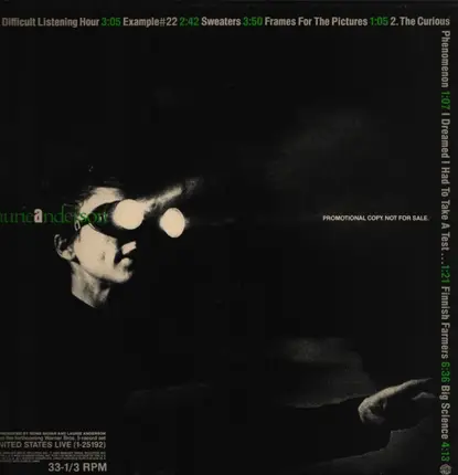 Laurie Anderson - Selections From United States Live