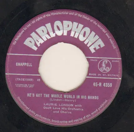 Laurie London - He's Got The Whole World In His Hands / The Cradle Rock