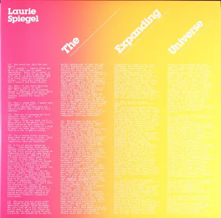 Laurie Spiegel - The Expanding Universe