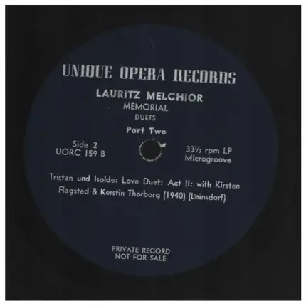 Lauritz Melchior - Memorial - Duets