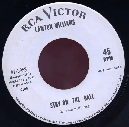 Lawton Williams - Stay On The Ball / I'm Not All Here