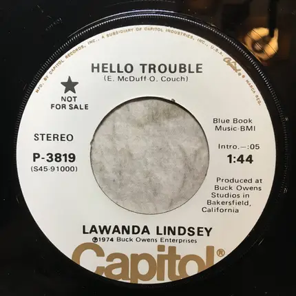 Lawanda Lindsey - Your Tender Loving Care / Hello Trouble