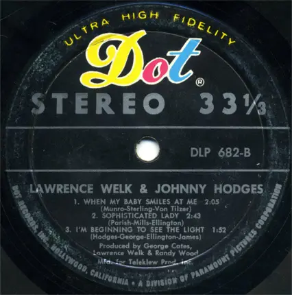 Lawrence Welk & Johnny Hodges - Lawrence Welk & Johnny Hodges