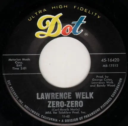 Lawrence Welk - Night Theme / Zero-Zero