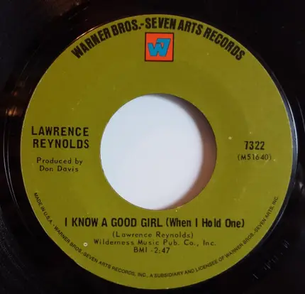 Lawrence Reynolds - Jesus Is A Soul Man / I Know A Good Girl (When I Hold One)