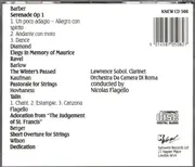 CD - Lawrence Sobol, Nicolas Flagello, Clarinet Orchestra Da Camera Di Roma - American Miniatures