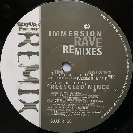 Lawrie Immersion - Rave - Remixes