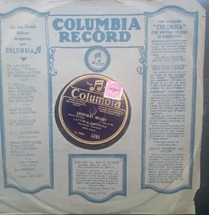 Layton And Johnstone - Broadway Melody / You Were Meant For Me