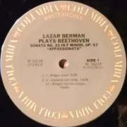 LP - Ludwig van Beethoven (Lazar Berman) - Sonata Op. 57 'Appassionata' / Sonata Op. 31, No. 3