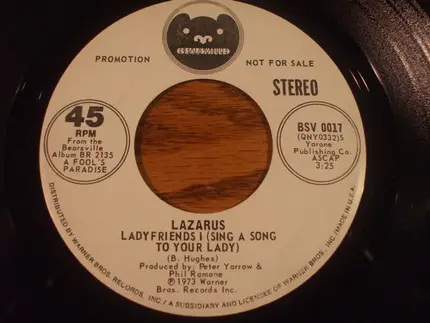 Lazarus - Ladyfriends I ( Sing A Song To Your Lady)