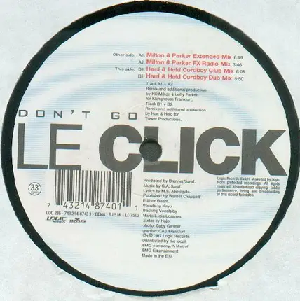 Le Click - Don't Go