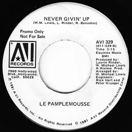 Le Pamplemousse - Take The Load Off Me