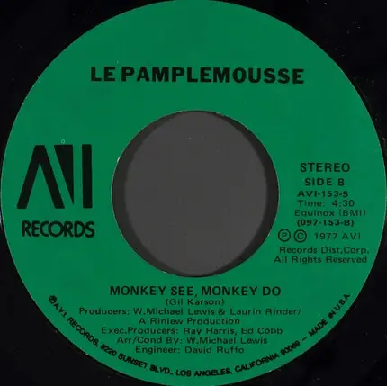 Le Pamplemousse - Le Spank / Monkey See, Monkey Do