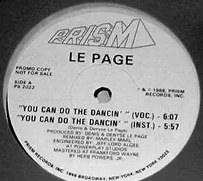 Le Page - You Can Do The Dancin'