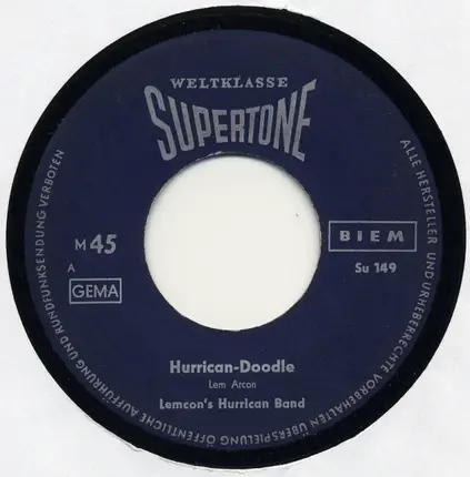 Lemcon's Hurrican Band - Hurrican-Doodle / Honkey-Shuffle
