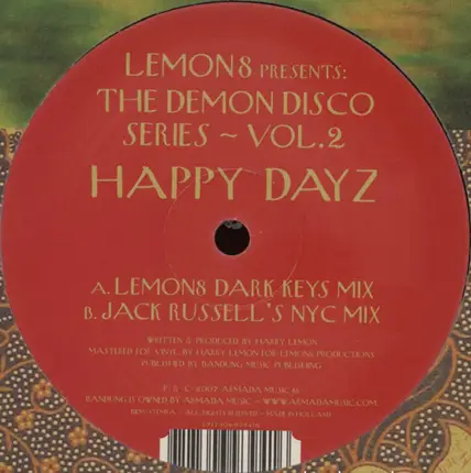 Lemon8 - Presents: The Demon Disco Series - Vol.2 - Happy Dayz