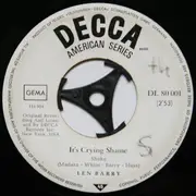 7inch Vinyl Single - Len Barry - It's A Crying Shame / Somewhere