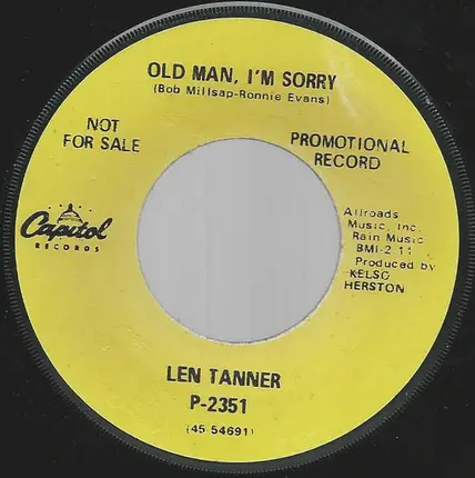 Len Tanner - Conscience, I'm Guilty