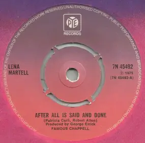 Lena Martell - After All Is Said And Done