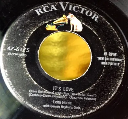 Lena Horne With Lennie Hayton And His Orchestra - It's All Right With Me / It's Love