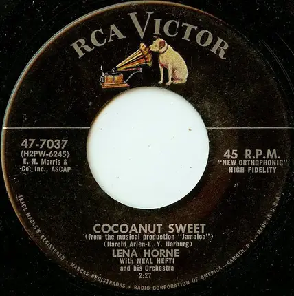 Lena Horne With Neal Hefti's Orchestra - Push De Button / Cocoanut Sweet