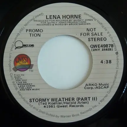 Lena Horne - Stormy Weather