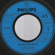 7inch Vinyl Single - Lena Valaitis - Bonjour Mon Amour