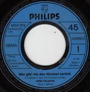 7inch Vinyl Single - Lena Valaitis - Wer Gibt Mir Den Himmel Zurück