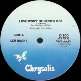 Len Boone - Love Won't Be Denied