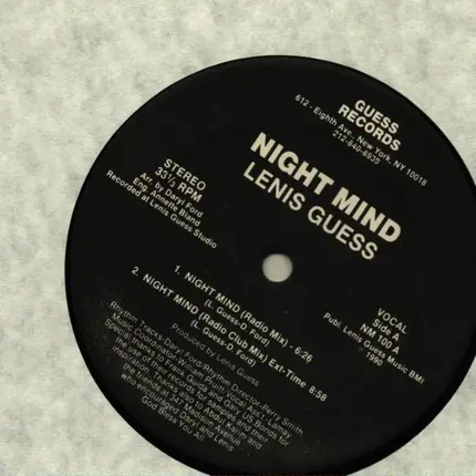 Lenis Guess - Night Mind