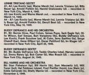 LP - Lennie Tristano / Buddy Defranco - Crosscurrents