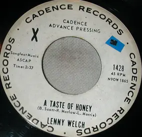 lenny welch - A Taste Of Honey / The Old Cathedral
