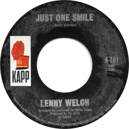 Lenny Welch - Please Help Me, I'm Falling / Just One Smile