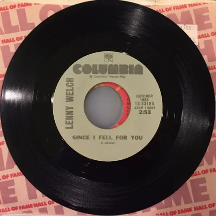 Lenny Welch - Since I Fell For You / A Taste Of Honey