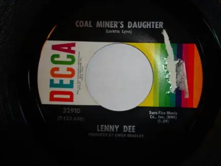 Lenny Dee - Coal Miner's Daughter / Sweet Memories