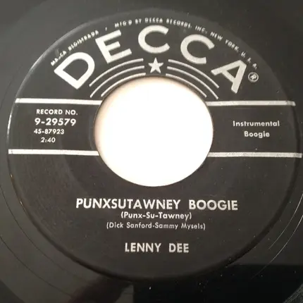Lenny Dee - Crazy Organ Rag / Punxsutawney Boogie