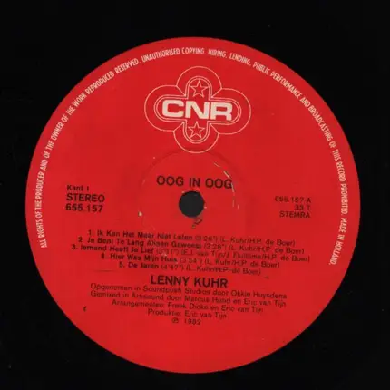 Lenny Kuhr - Oog In Oog