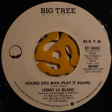 Lenny LeBlanc - Hound Dog Man (Play It Again)