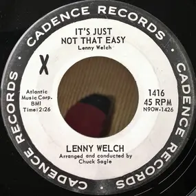 lenny welch - It's Just Not That Easy