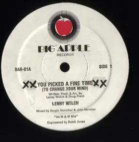 lenny welch - You Picked A Fine Time (To Change Your Mind)