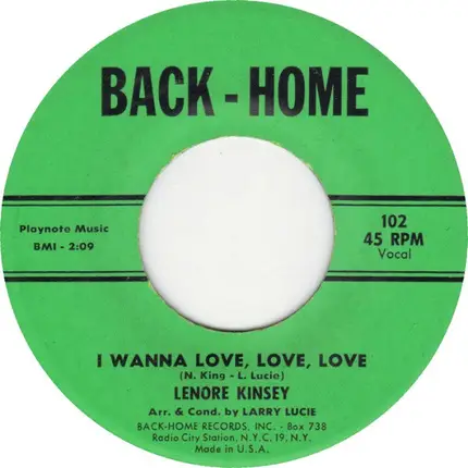 Lenore Kinsey - Who Am I Without Your Love / I Wanna Love, Love, Love