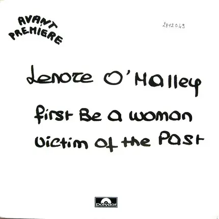 Lenore O'Malley - First Be A Woman / Victim Of The Past