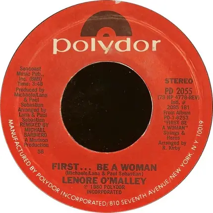 Lenore O'Malley - First... Be A Woman / Put A Rainbow In Your Heart