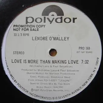 Lenore O'Malley - Love Is More Than Making Love