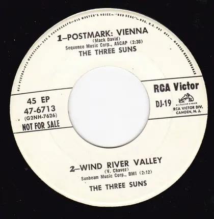 Leo Diamond / The Three Suns - Sixth Finger Tune/ I Remember When/ Postmark:Vienna/ Wind River Valley
