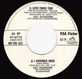 Leo Diamond - Sixth Finger Tune/ I Remember When/ Postmark:Vienna/ Wind River Valley