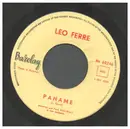 7inch Vinyl Single - Léo Ferré - Paname / Jolie Mome